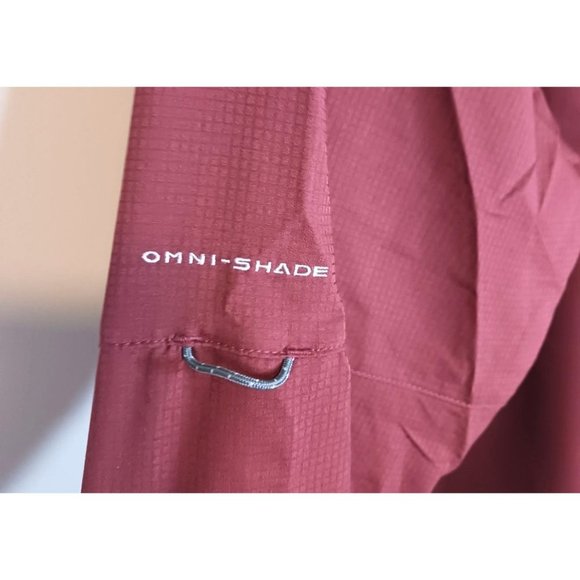 Columbia Men's Casual Button Down Shirt - Burgundy - Picture 5 of 5